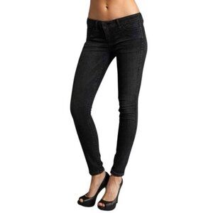 Y2K Bleulab Detour Gray Legging Skinny Jeans Low-Rise Stretch Denim Womens 28